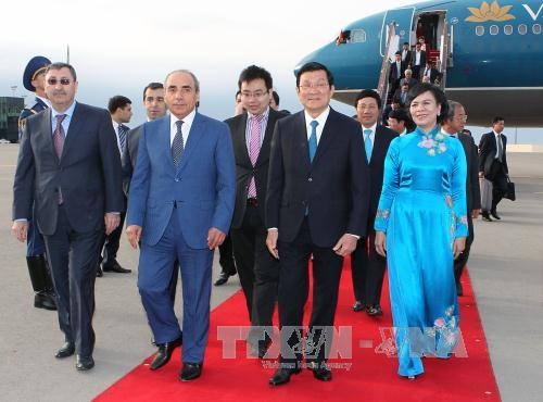 Президент СРВ Чыонг Тан Шанг начал официальный визит в Азербайджан - ảnh 1